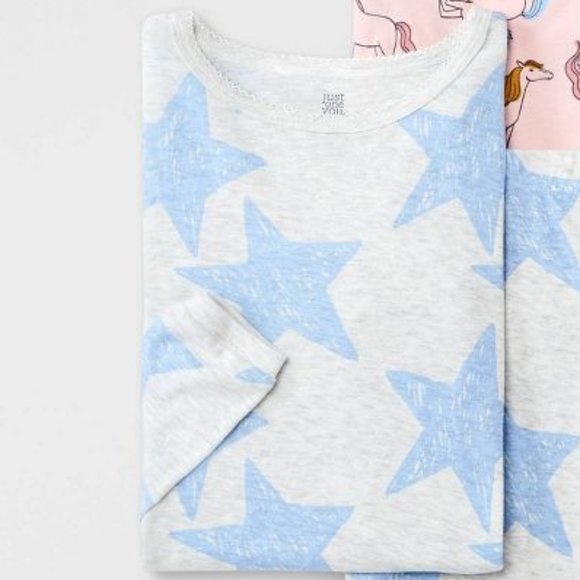 Carter's Just One You -Girls Star 100% Cotton T-Shirt Pullover Pajama Size 7 - Picture 5 of 5